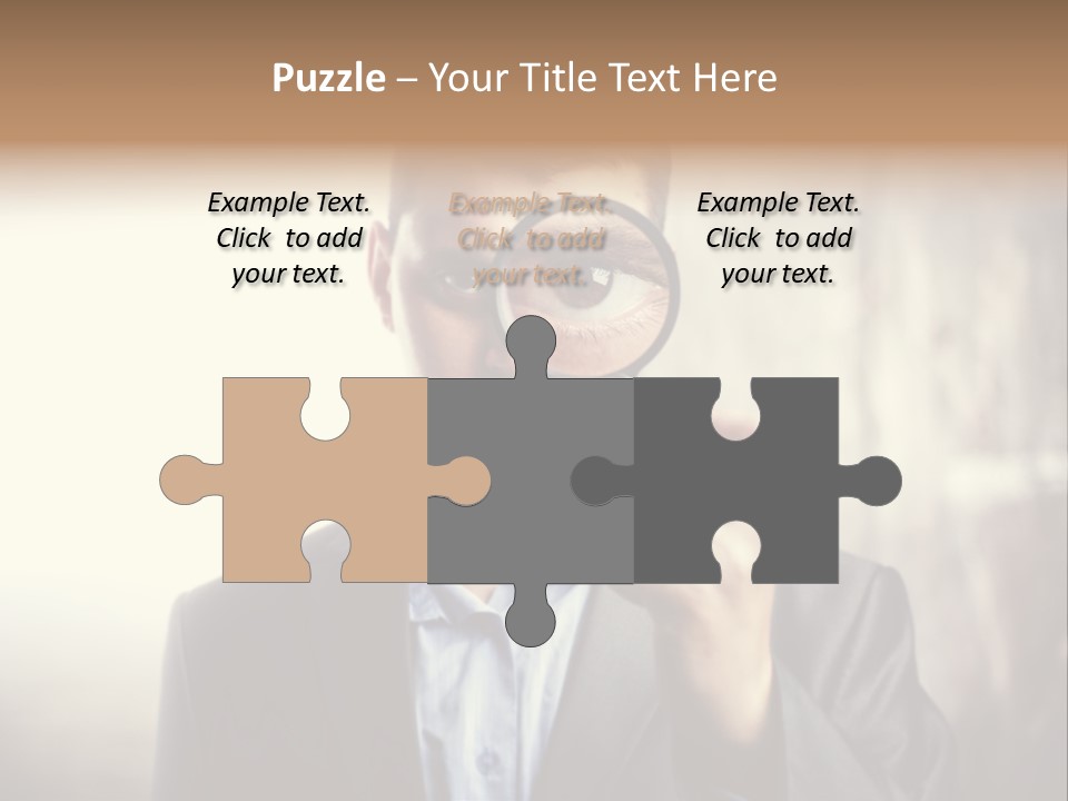 Portrait Inspector Closeup PowerPoint Template