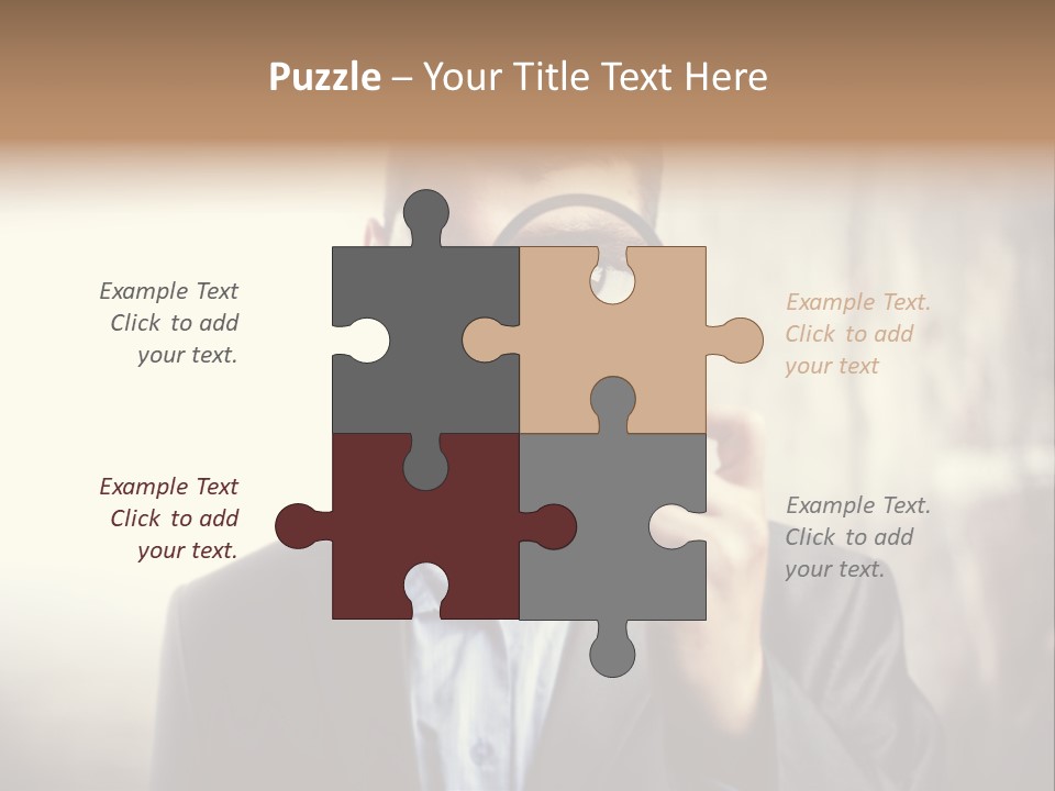 Portrait Inspector Closeup PowerPoint Template