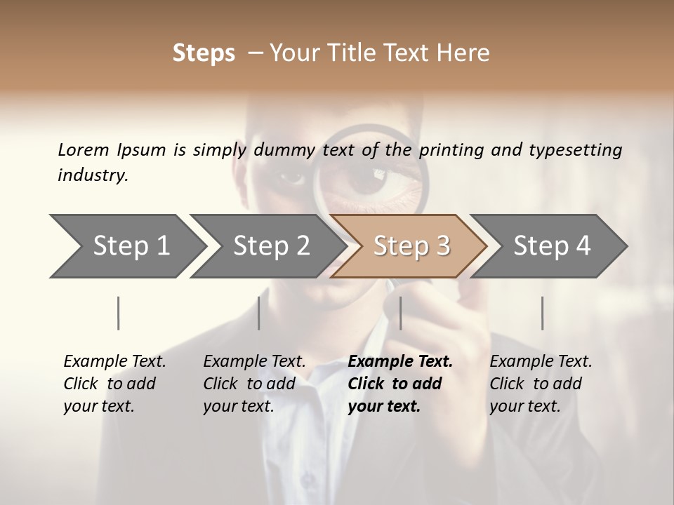 Portrait Inspector Closeup PowerPoint Template