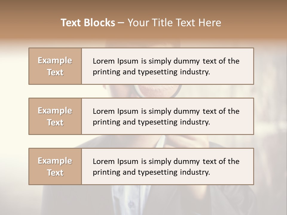 Portrait Inspector Closeup PowerPoint Template