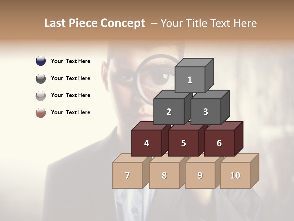 Portrait Inspector Closeup PowerPoint Template