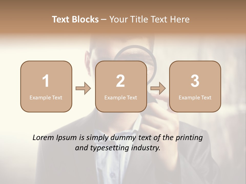 Portrait Inspector Closeup PowerPoint Template
