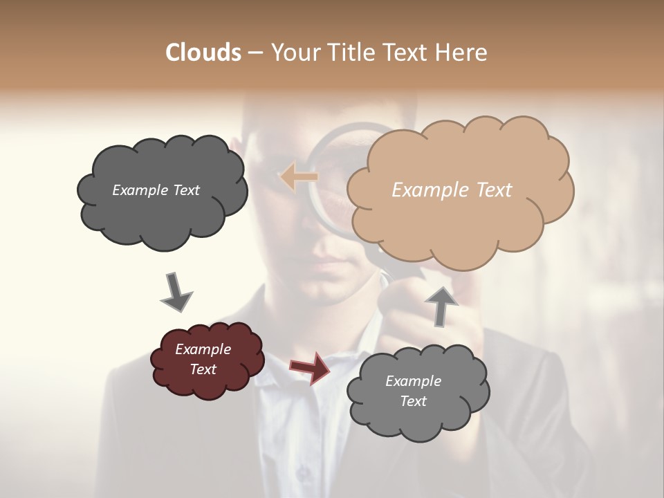 Portrait Inspector Closeup PowerPoint Template