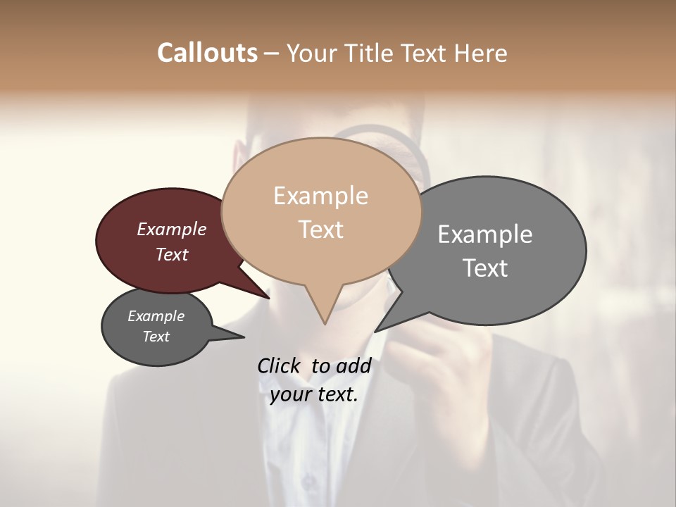 Portrait Inspector Closeup PowerPoint Template