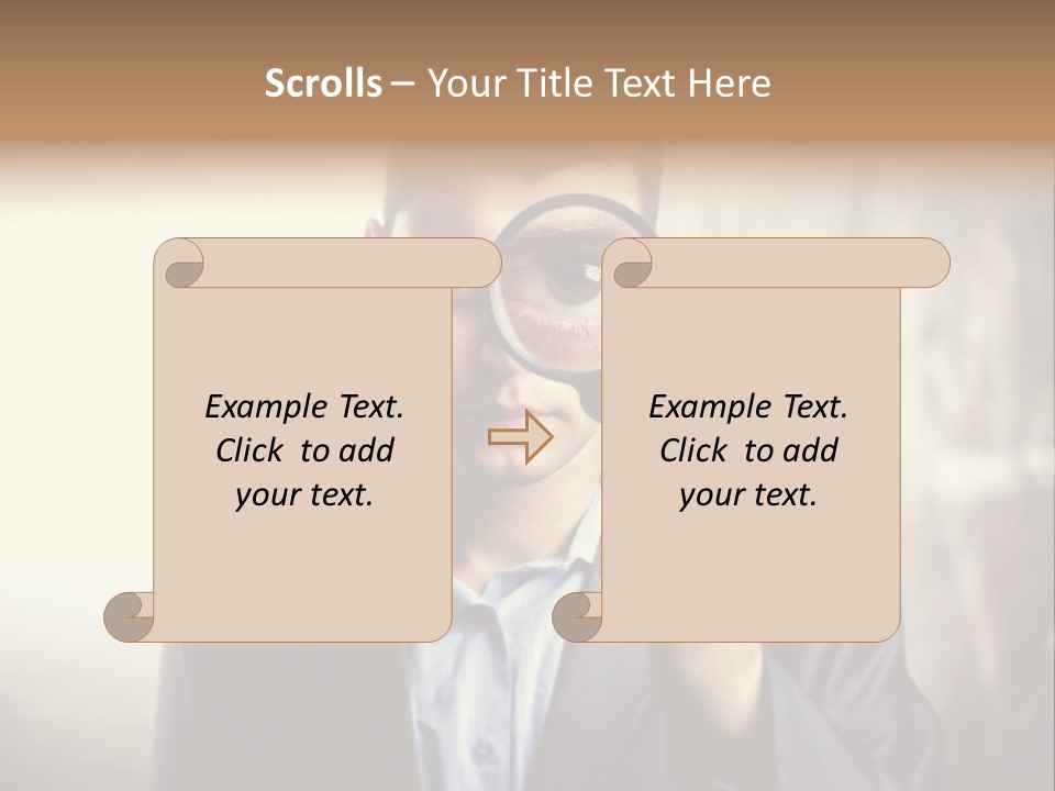 Portrait Inspector Closeup PowerPoint Template