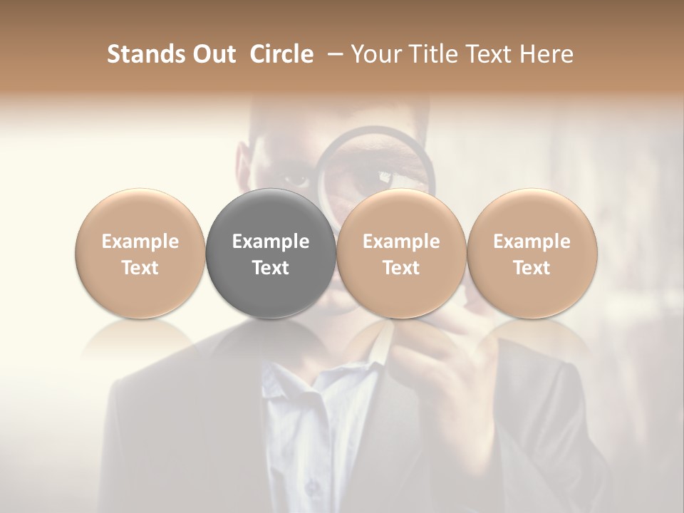 Portrait Inspector Closeup PowerPoint Template