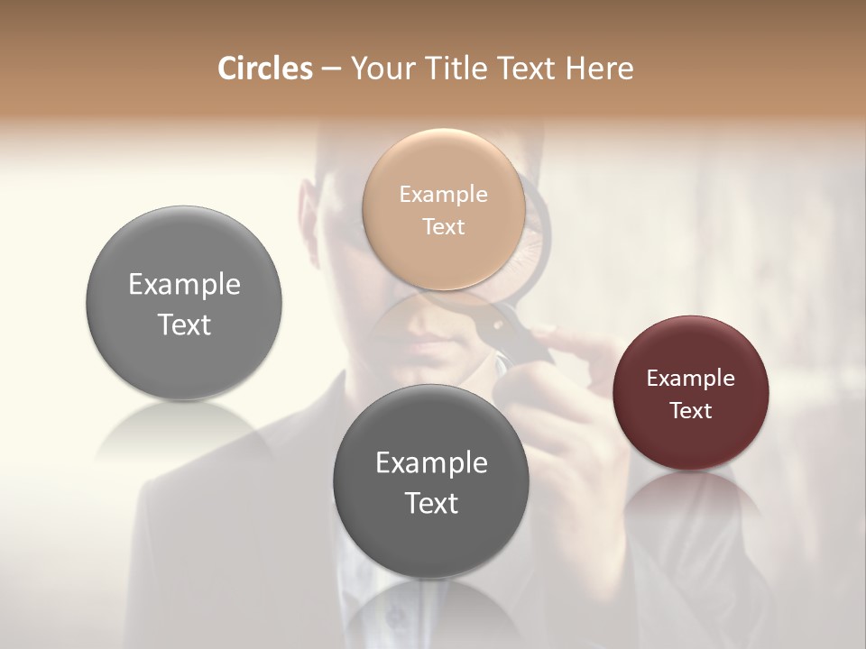 Portrait Inspector Closeup PowerPoint Template