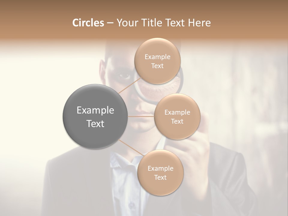 Portrait Inspector Closeup PowerPoint Template