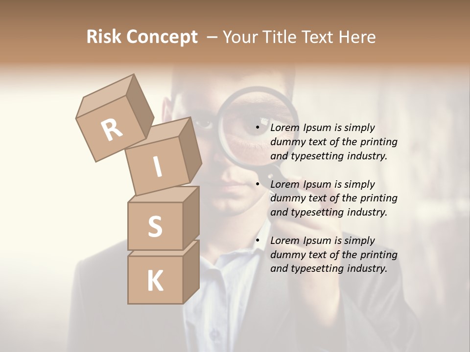 Portrait Inspector Closeup PowerPoint Template