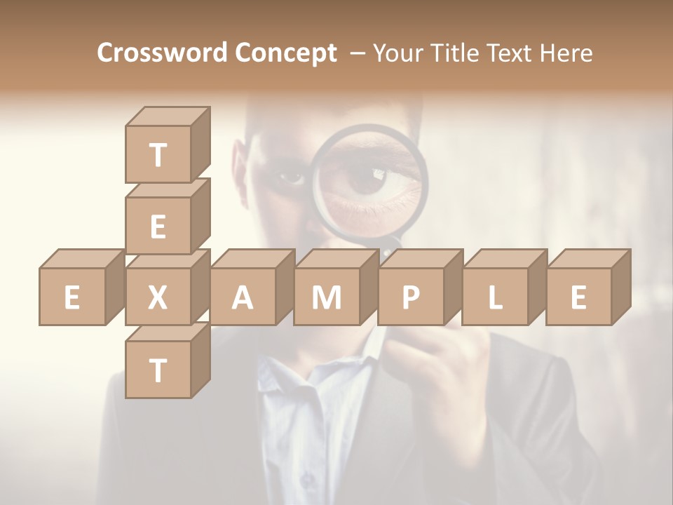 Portrait Inspector Closeup PowerPoint Template