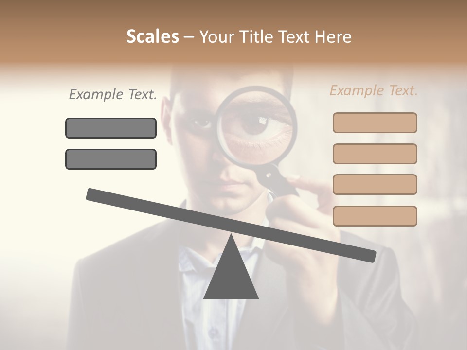 Portrait Inspector Closeup PowerPoint Template