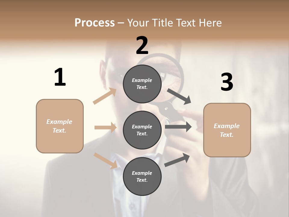 Portrait Inspector Closeup PowerPoint Template