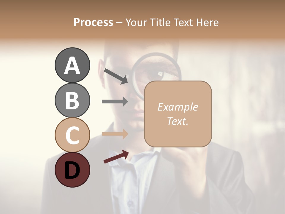 Portrait Inspector Closeup PowerPoint Template