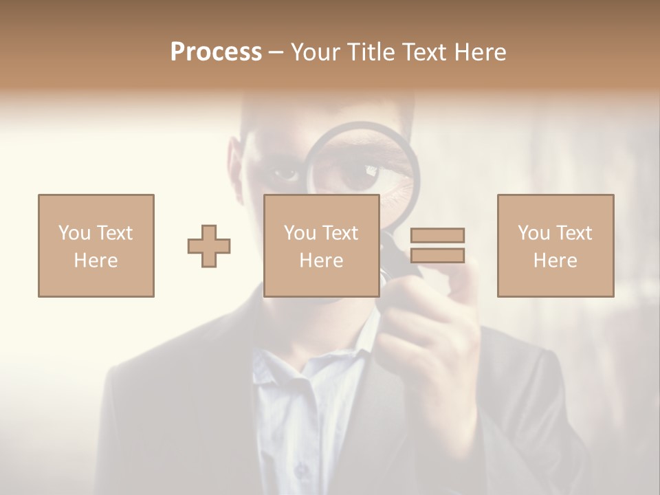 Portrait Inspector Closeup PowerPoint Template