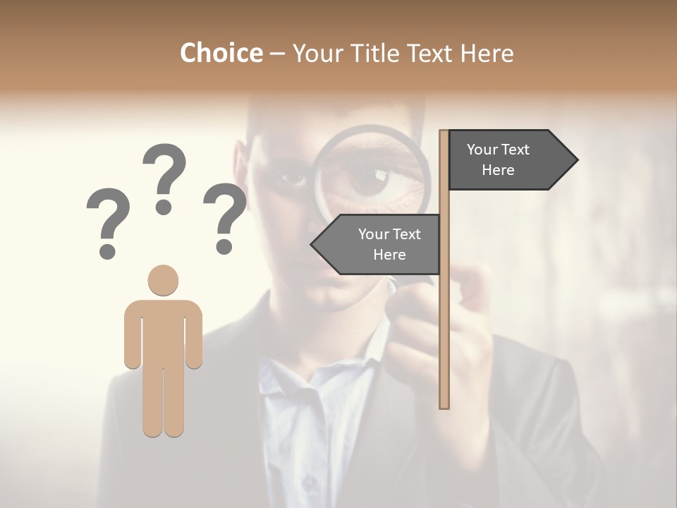 Portrait Inspector Closeup PowerPoint Template
