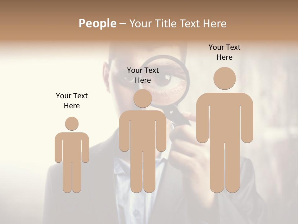 Portrait Inspector Closeup PowerPoint Template