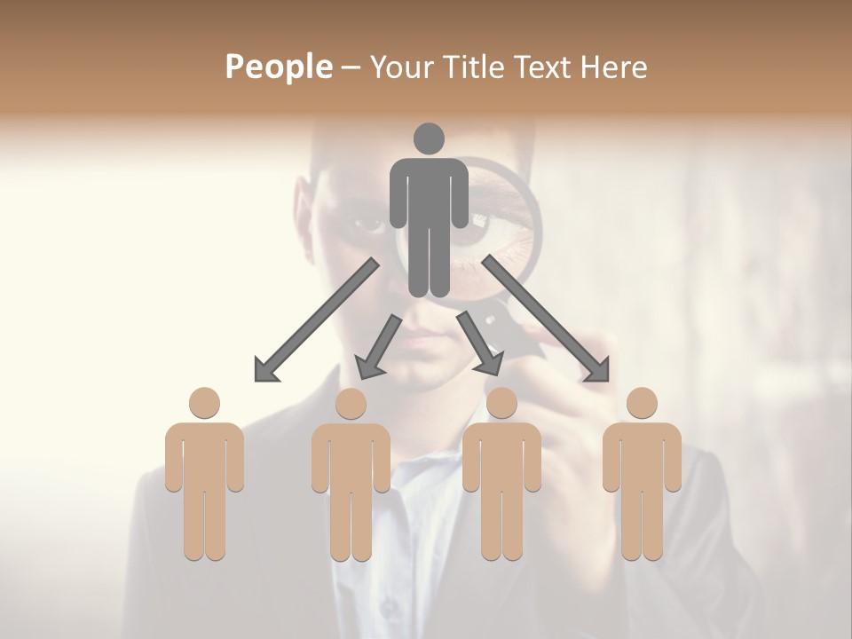 Portrait Inspector Closeup PowerPoint Template