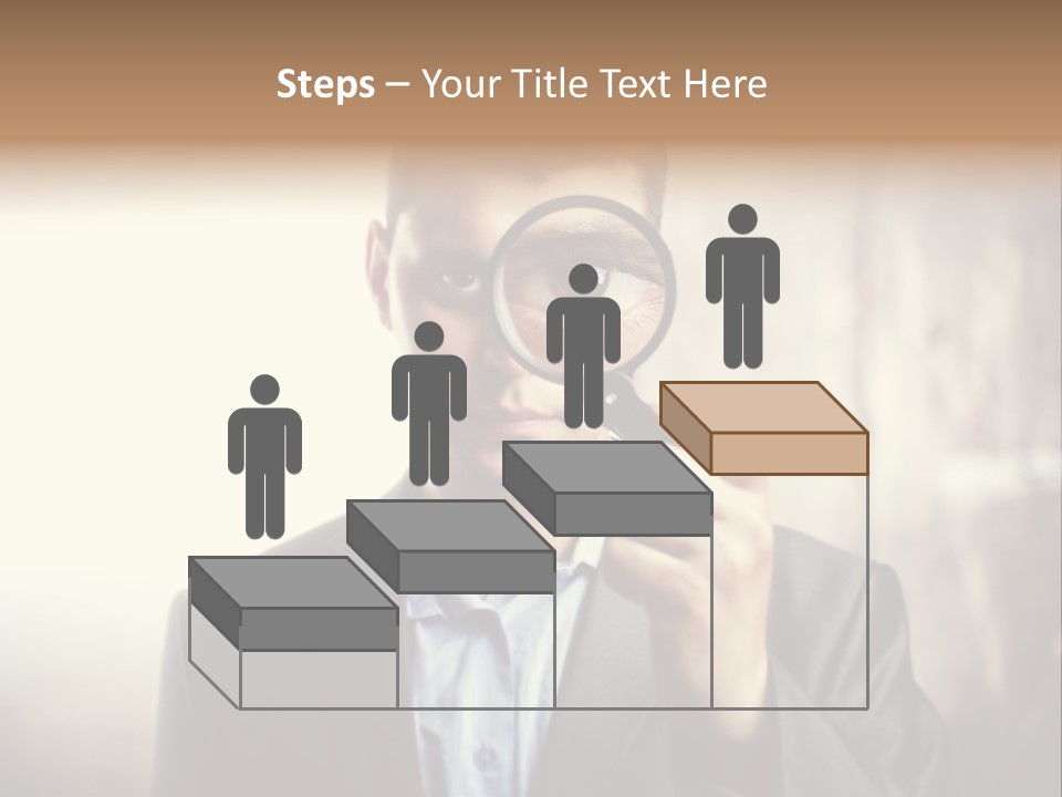 Portrait Inspector Closeup PowerPoint Template