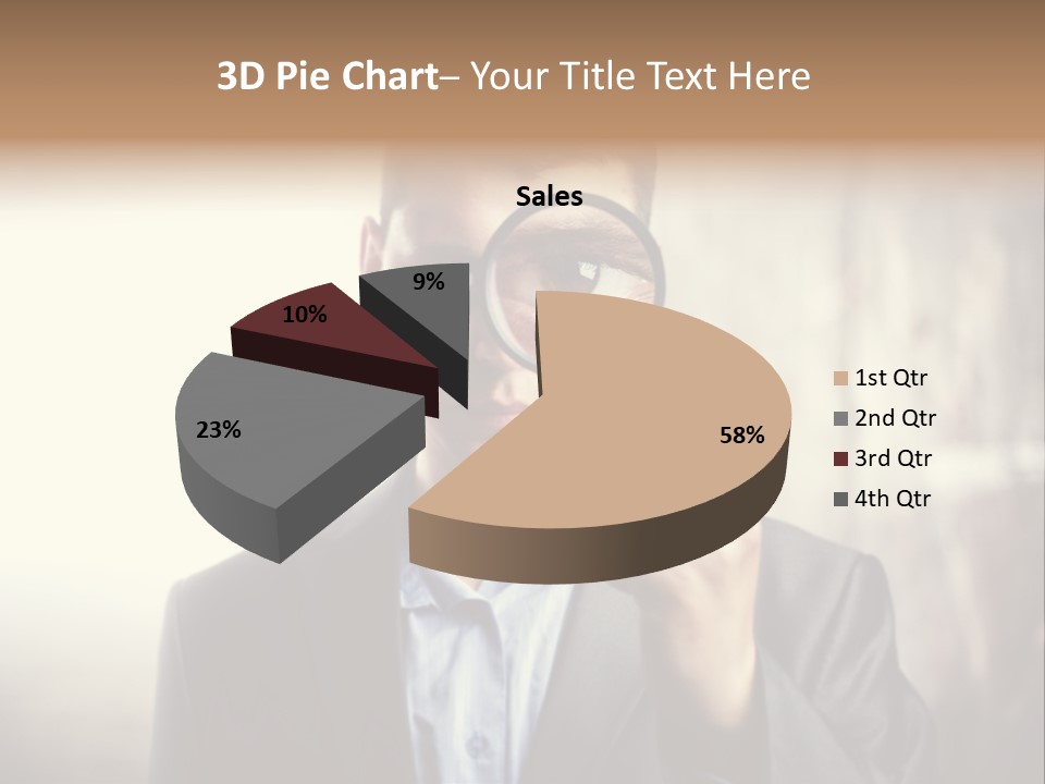 Portrait Inspector Closeup PowerPoint Template