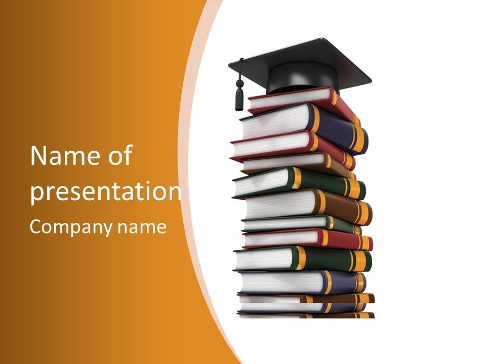 Educational Symbol Book PowerPoint Template