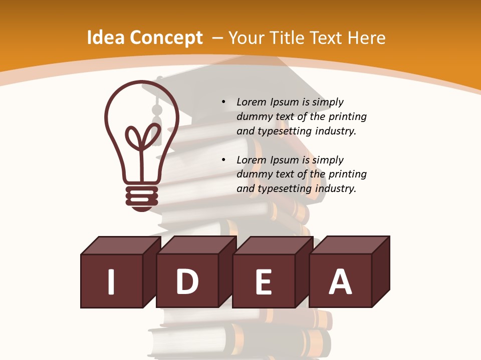 Educational Symbol Book PowerPoint Template