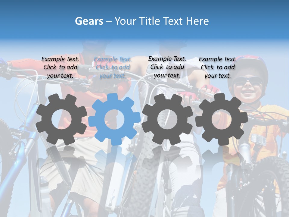Blue Racing Son PowerPoint Template