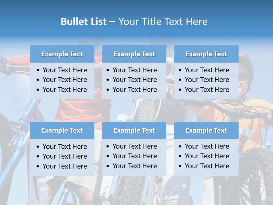 Blue Racing Son PowerPoint Template
