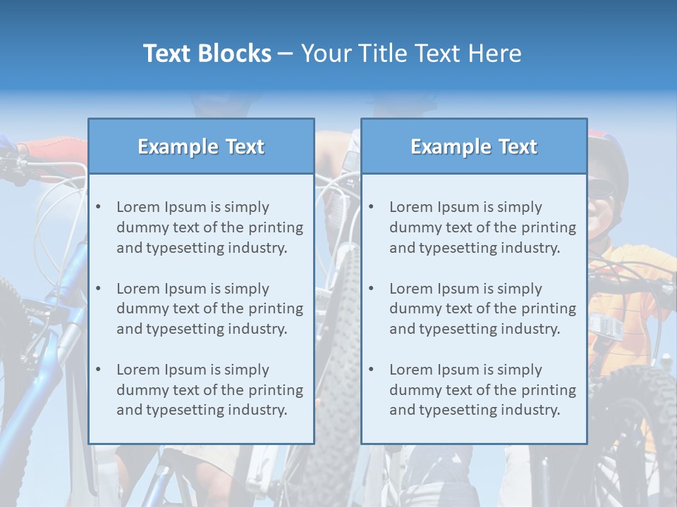 Blue Racing Son PowerPoint Template