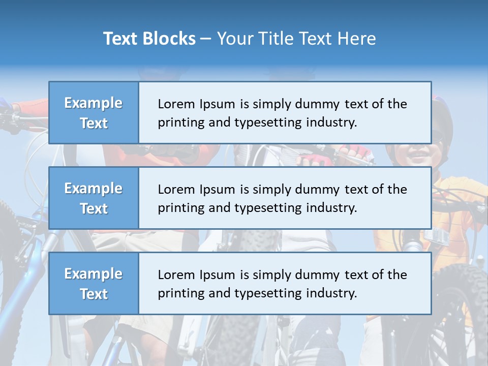 Blue Racing Son PowerPoint Template