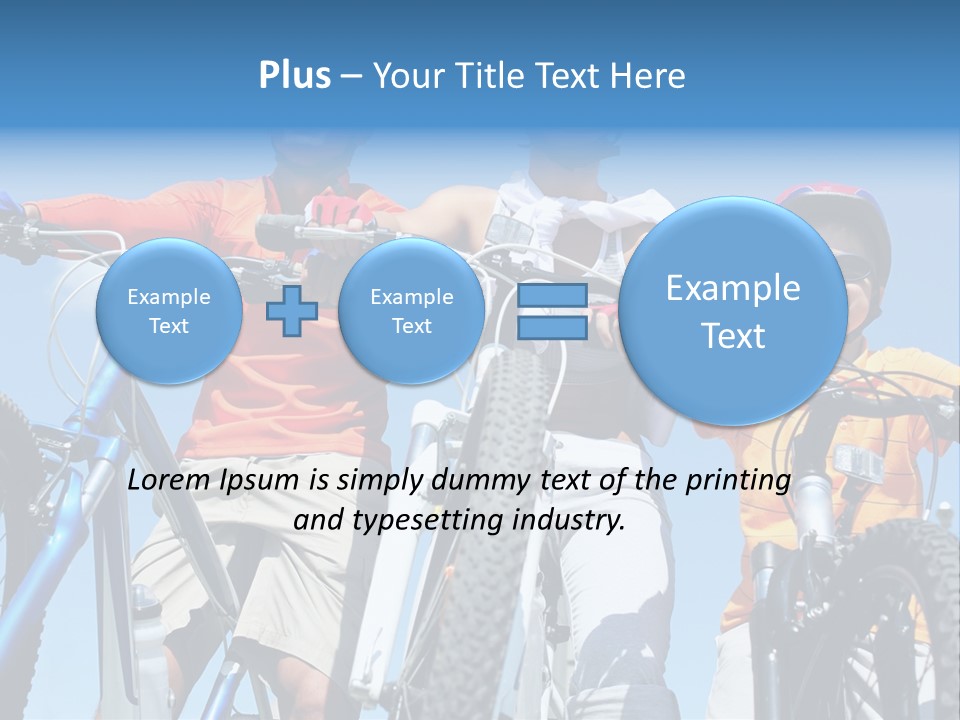 Blue Racing Son PowerPoint Template