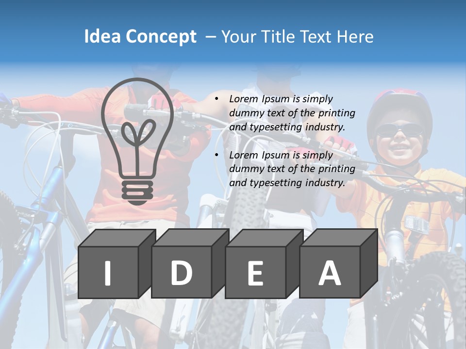 Blue Racing Son PowerPoint Template