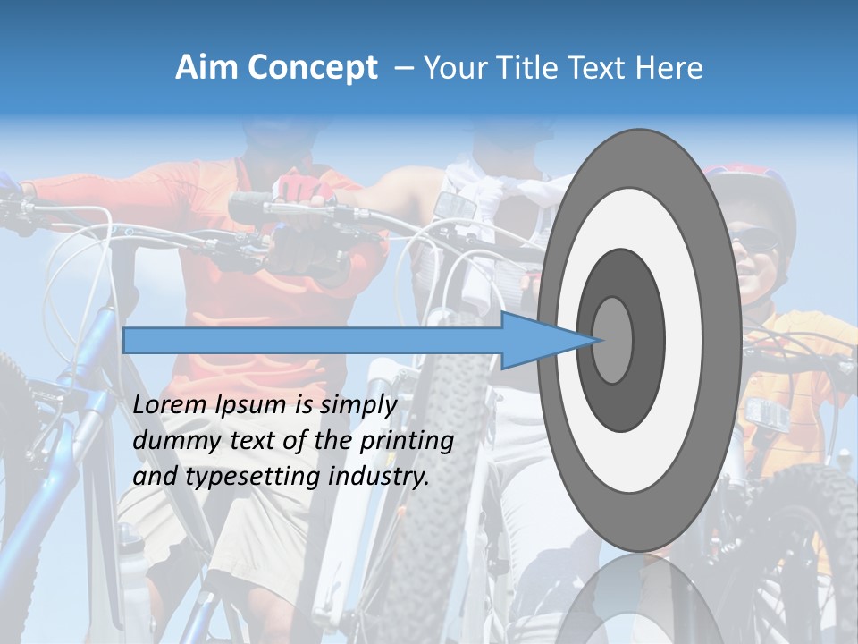 Blue Racing Son PowerPoint Template