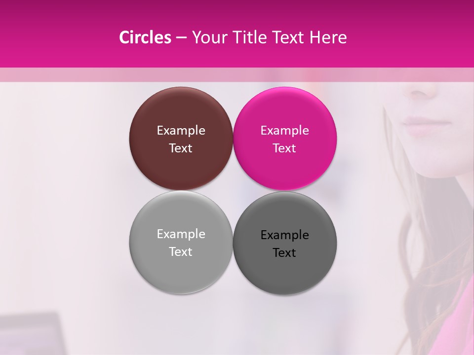 Wireless Teenager Caucasian PowerPoint Template