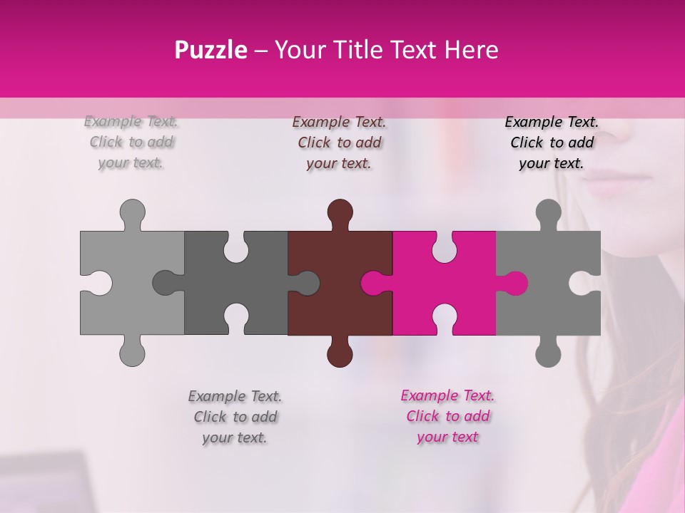 Wireless Teenager Caucasian PowerPoint Template