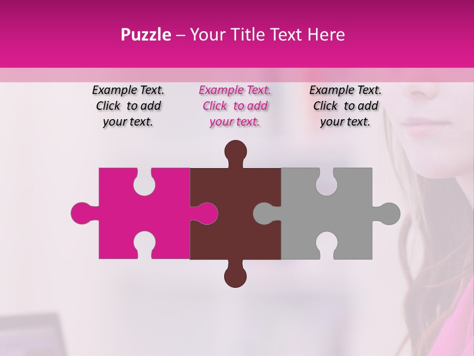 Wireless Teenager Caucasian PowerPoint Template