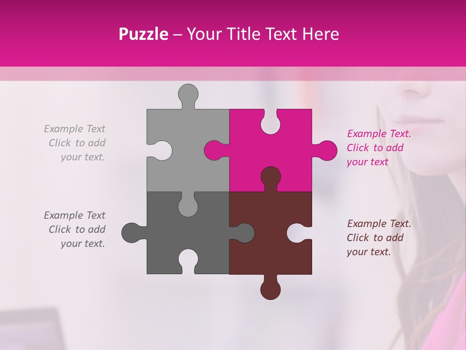 Wireless Teenager Caucasian PowerPoint Template