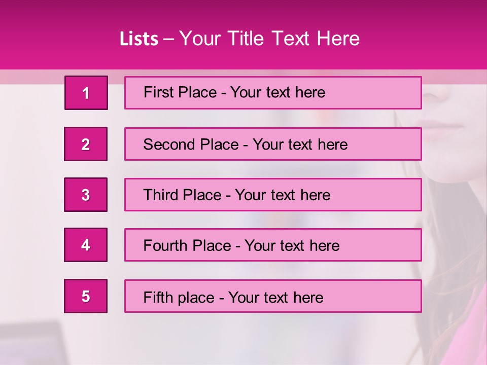 Wireless Teenager Caucasian PowerPoint Template