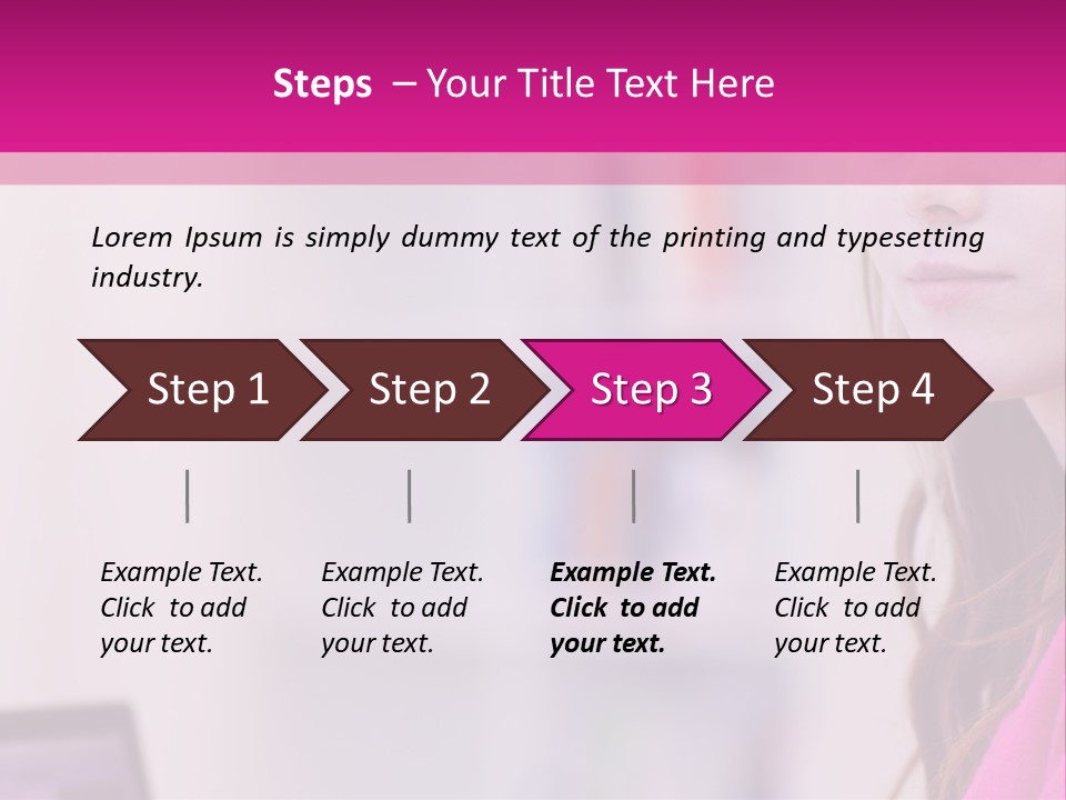 Wireless Teenager Caucasian PowerPoint Template