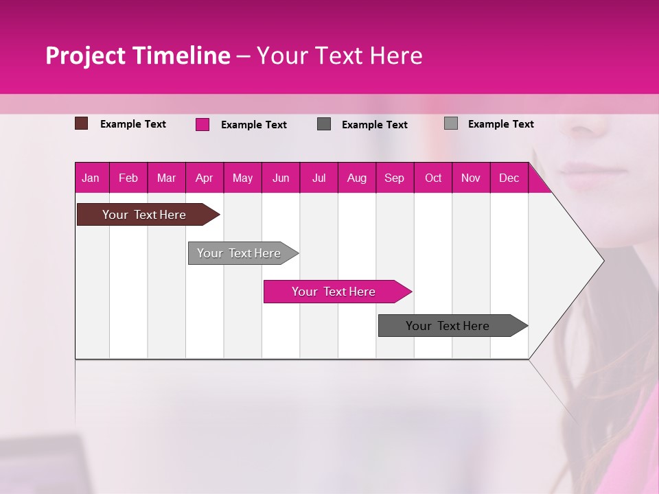 Wireless Teenager Caucasian PowerPoint Template