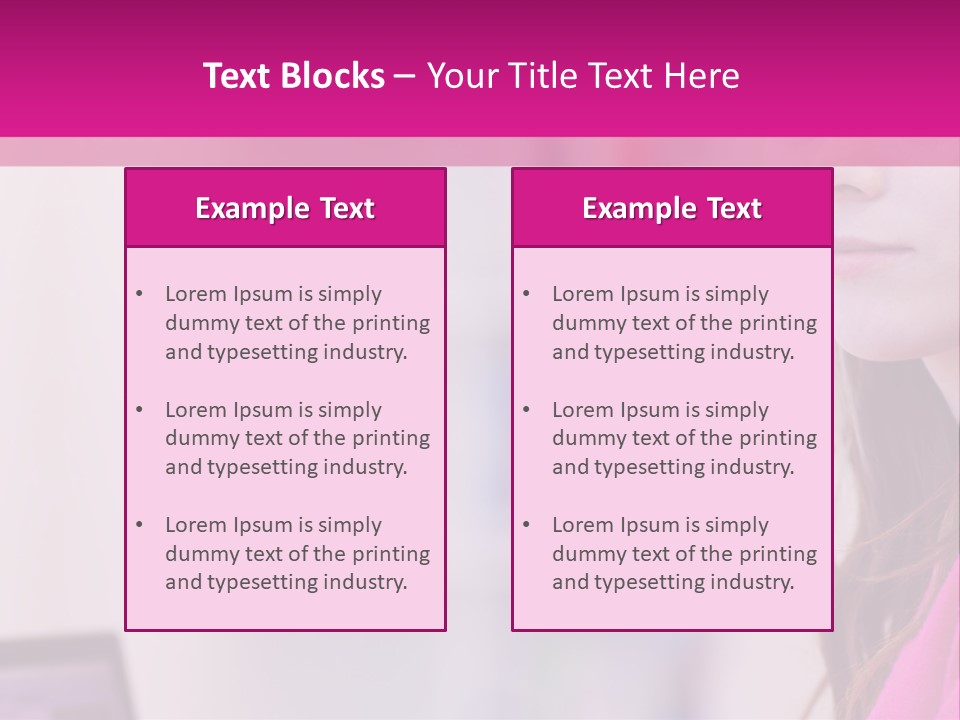 Wireless Teenager Caucasian PowerPoint Template