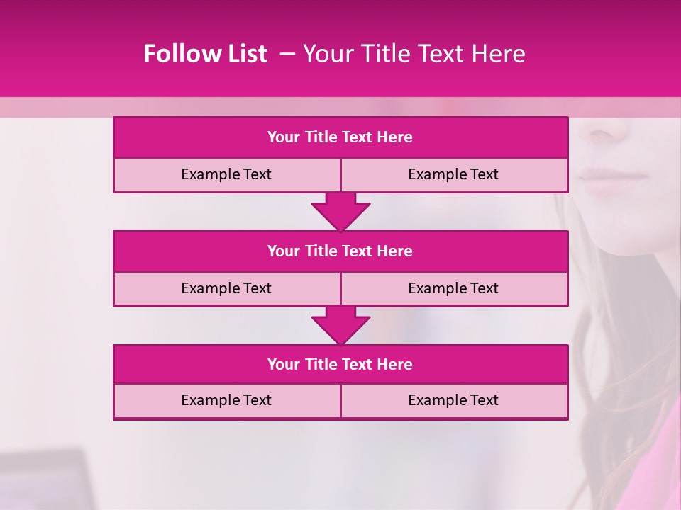 Wireless Teenager Caucasian PowerPoint Template
