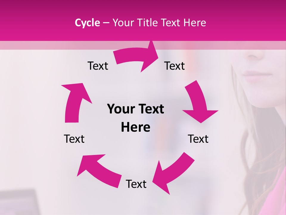 Wireless Teenager Caucasian PowerPoint Template