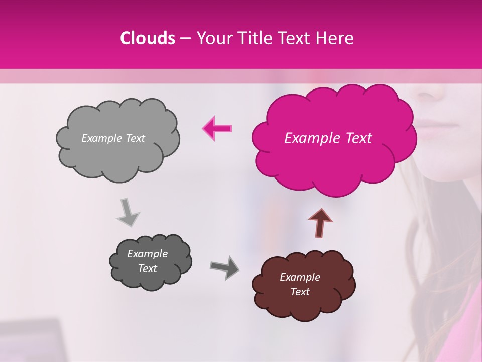 Wireless Teenager Caucasian PowerPoint Template