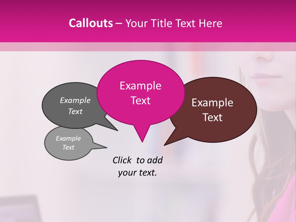 Wireless Teenager Caucasian PowerPoint Template