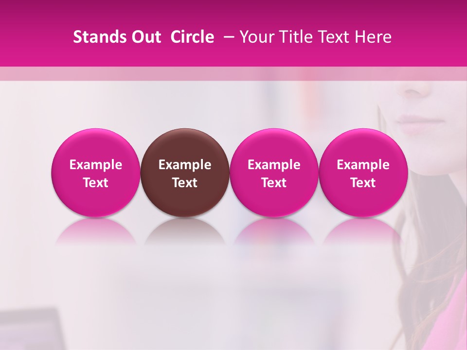 Wireless Teenager Caucasian PowerPoint Template