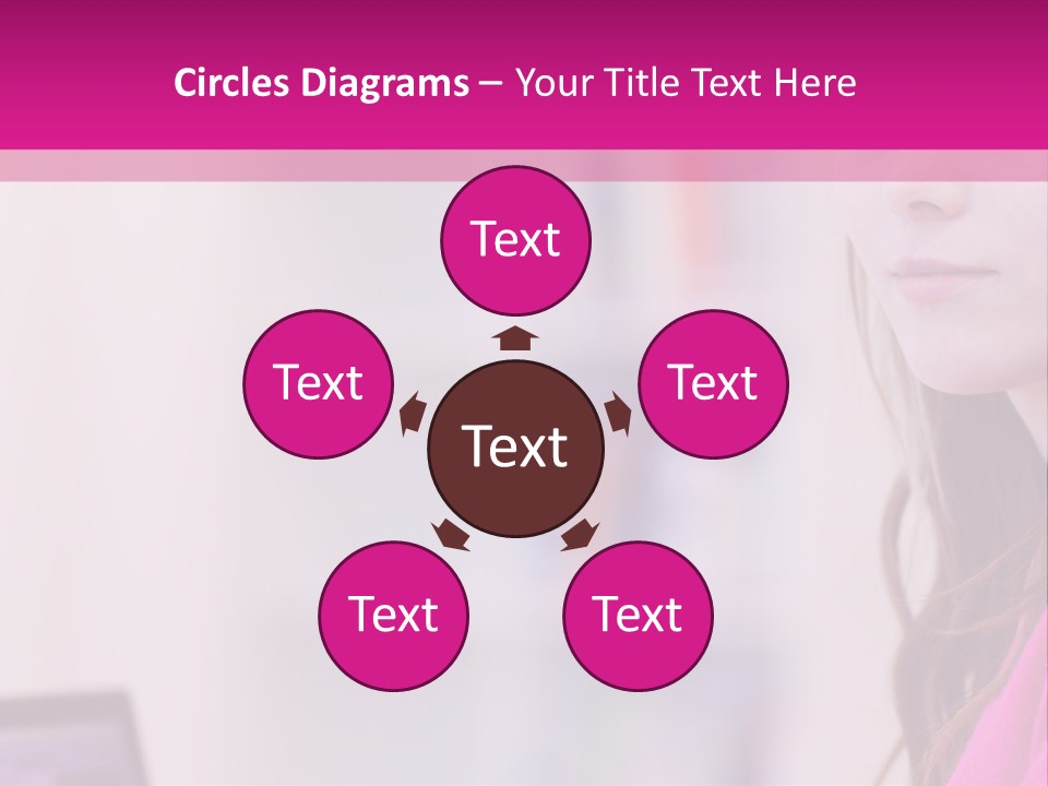 Wireless Teenager Caucasian PowerPoint Template