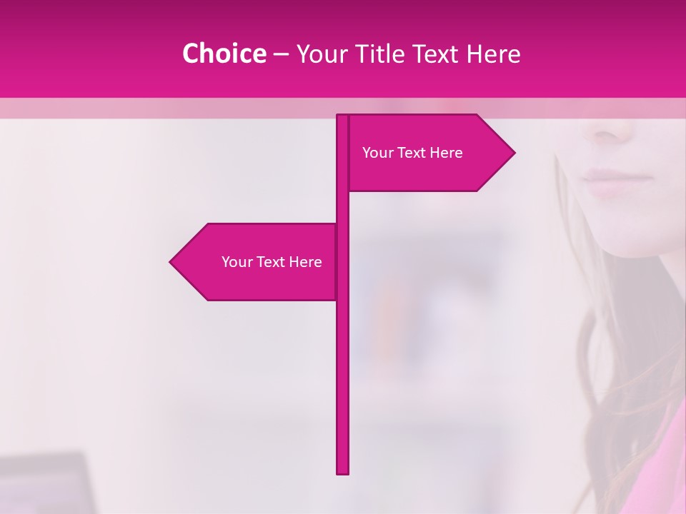 Wireless Teenager Caucasian PowerPoint Template