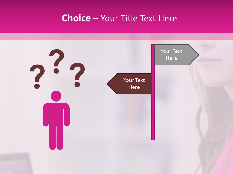 Wireless Teenager Caucasian PowerPoint Template