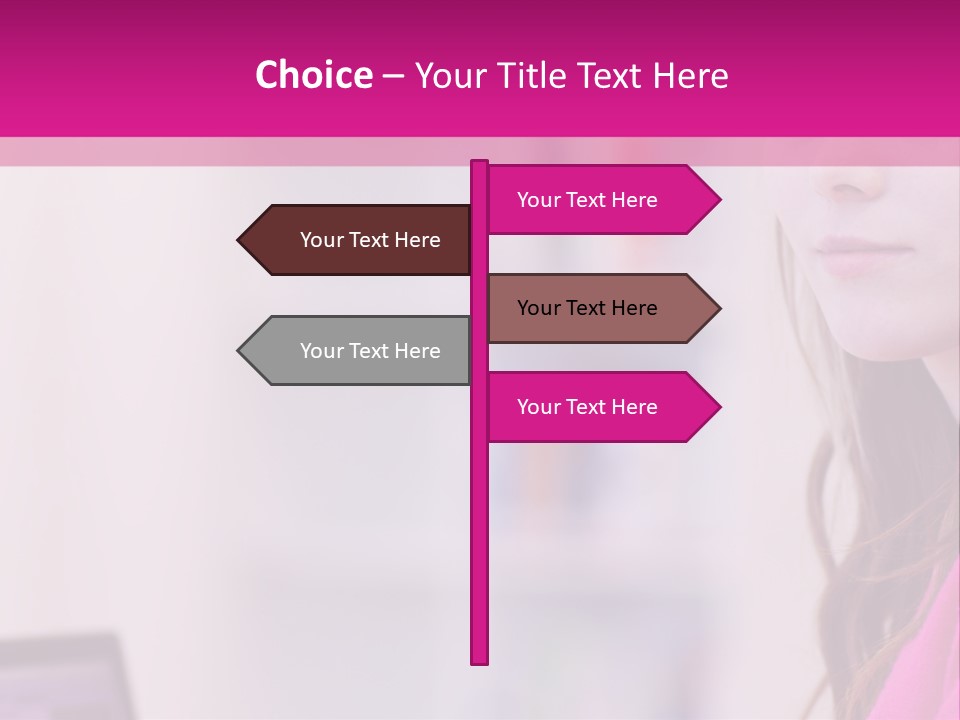 Wireless Teenager Caucasian PowerPoint Template