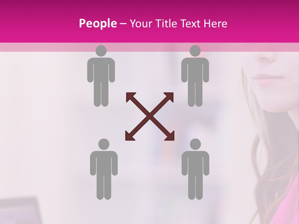 Wireless Teenager Caucasian PowerPoint Template